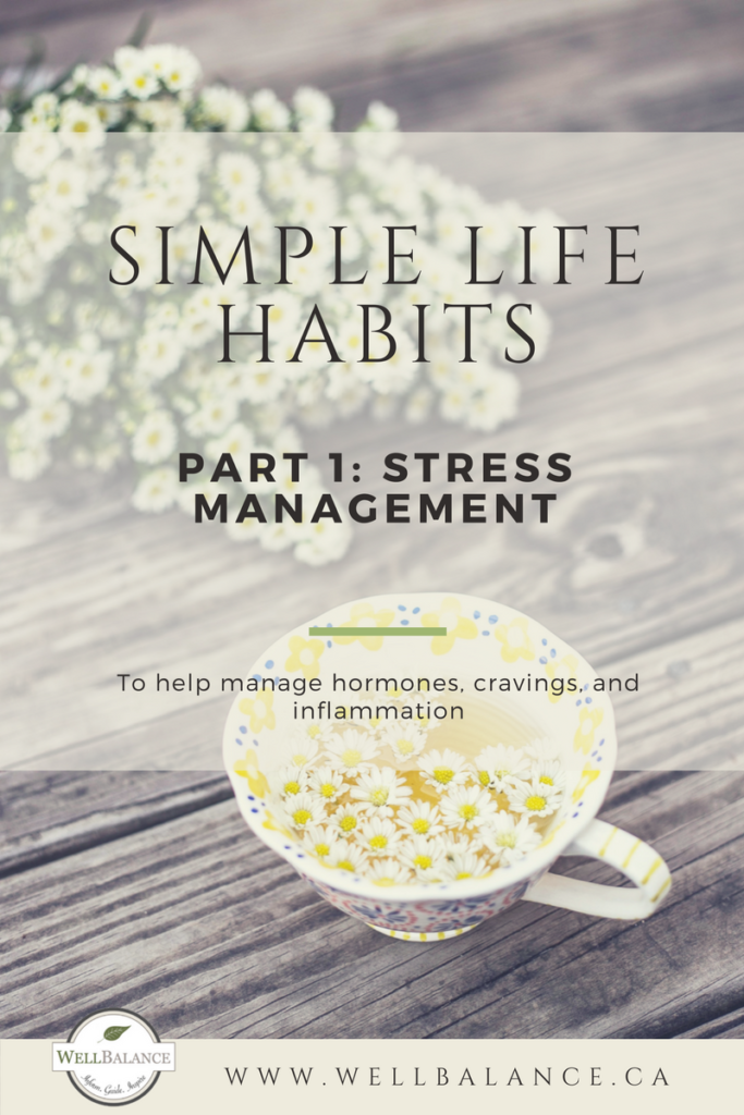 Life Habits Part 1: Stress management. To help you manage hormones, cravings, and inflammation